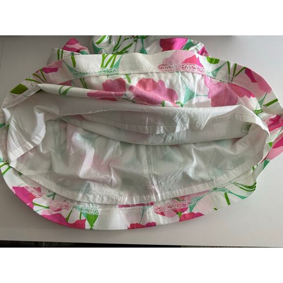 Lilly Pulitzer Sz 4 Had Me A Blast Floral Print Strapless Mini Dress Pink Poppy - Picture 7 of 15
